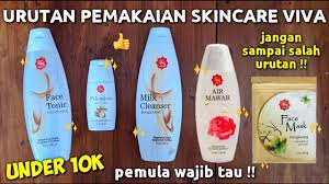 Cara memutihkan wajah bersinar dengan skincare viva, harga dibawah 10ribu.