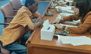 terima ganti rugi pembebasan lahan pelebaran jalan palutungan