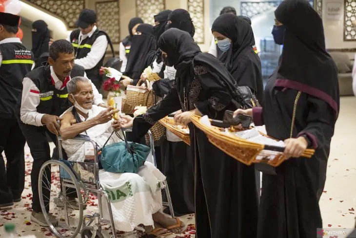 Jamaah haji tiba di Makkah