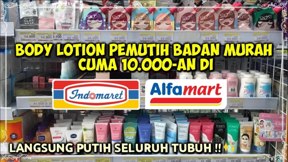 PRODUK PEMUTIH YANG ADA DI BERBAGAI MINIMARKET YANG BIKIN KAMU KETAGIHAN PENGEN BELI