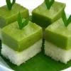 RESEP CARA BUAT KUE TALAM YANG BERWARNA HIJAU YANG UNIK