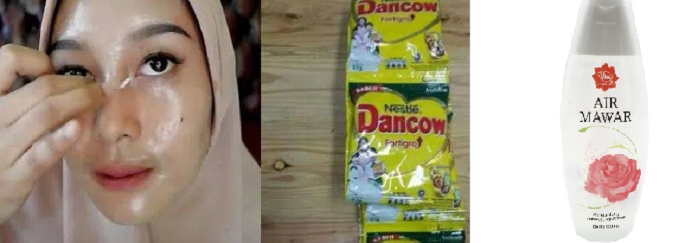 Campuran Susu Dancow dan Air Mawar