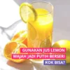 PENGEN PUNYA WAJAH IMPIAN? Gunakan Jus Lemon Agar Wajah Putih Mulus Berseri