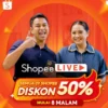 Dari Baju Hingga Skincare Semua Diskon 50 Persen, Buruan Belanja di Shopee Live