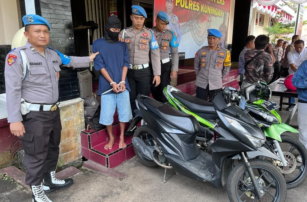 Y mencuri motor berhasil diamankan Polres Kuningan