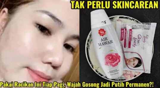 air mawar viva dan fair n lovely