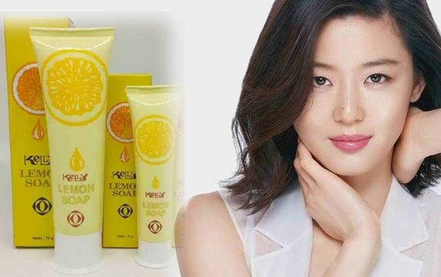 ilustrasi Wajah Glowing dan Cerah dengan Kelly Lemon Soap