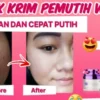 krim pemutih wajah yang aman