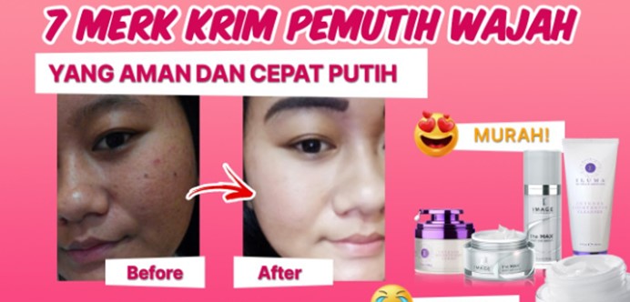 krim pemutih wajah yang aman