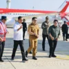 presiden jokowi di bandara kertajati