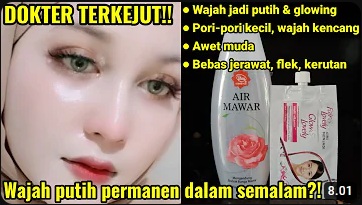 masker wajah air mawar viva