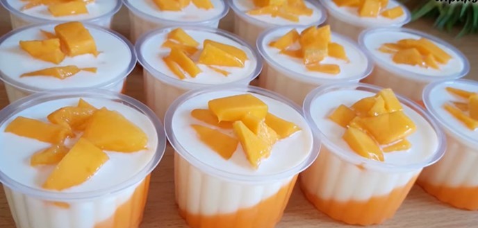 silky puding mangga