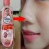 Air mawar viva dan baby oil untuk flek hitam