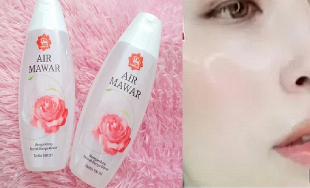 Air mawar viva sebagai skincare di malam hari