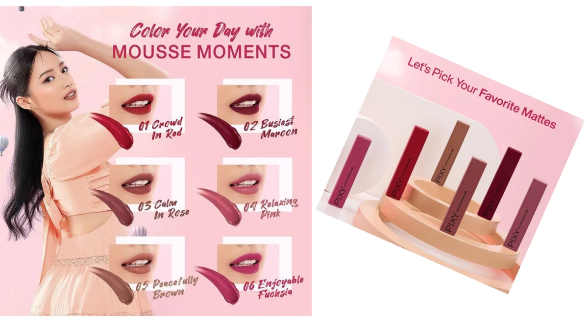 PIXY Lip Mousse Moments Terobosan 2023 Baru di Launching. Matte, Super Lembut, Longlasting bikin Glowing Ada Disini. Wajib Punya!