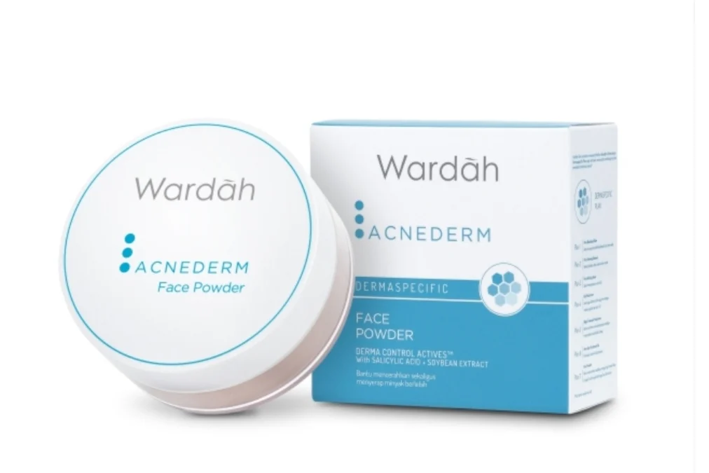 Wardah Acnederm Face Powder untuk Kulit Berjerawat dan Berminyak. 1 Langkah bikin Wajah Glowing. Ada Disini!