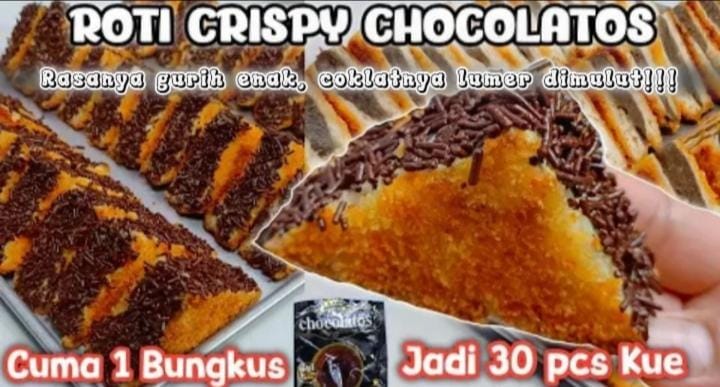 resep roti crispy chocolatos