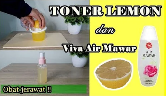 air mawar viva dan lemon