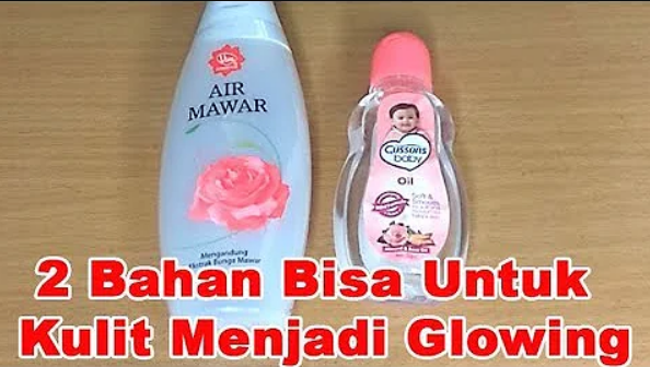 baby oil dan air mawar viva