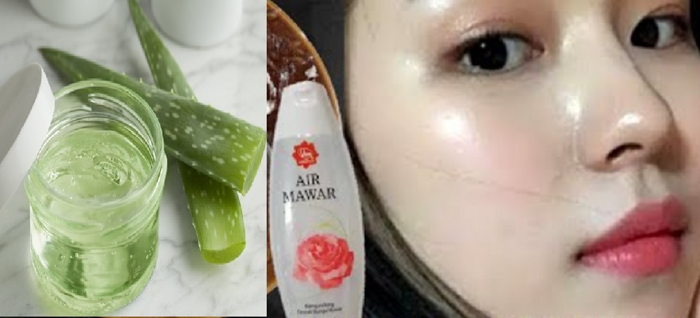 gel lidah buaya dan air mawar viva