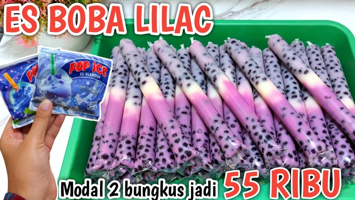 RESEP CARA BUAT ES LILIN BOBA YANG ENAK DAN PENUH WARNA