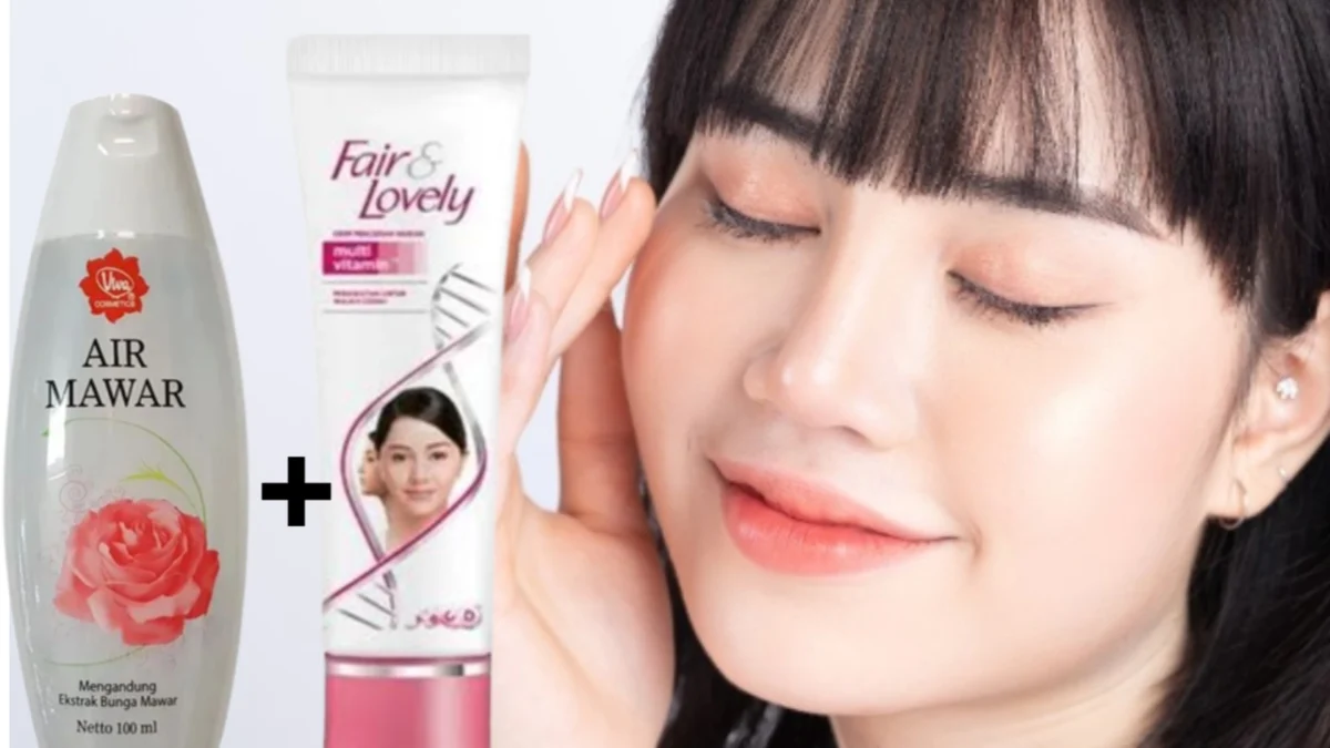 air mawar viva dan fair and lovely