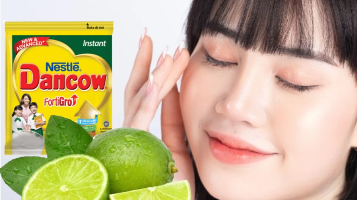 Masker susu Dancow dan jeruk nipis