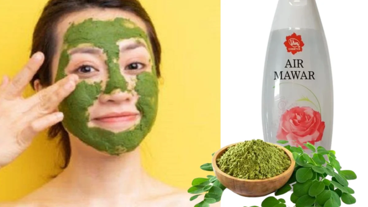 Masker air mawar Viva dan daun kelor