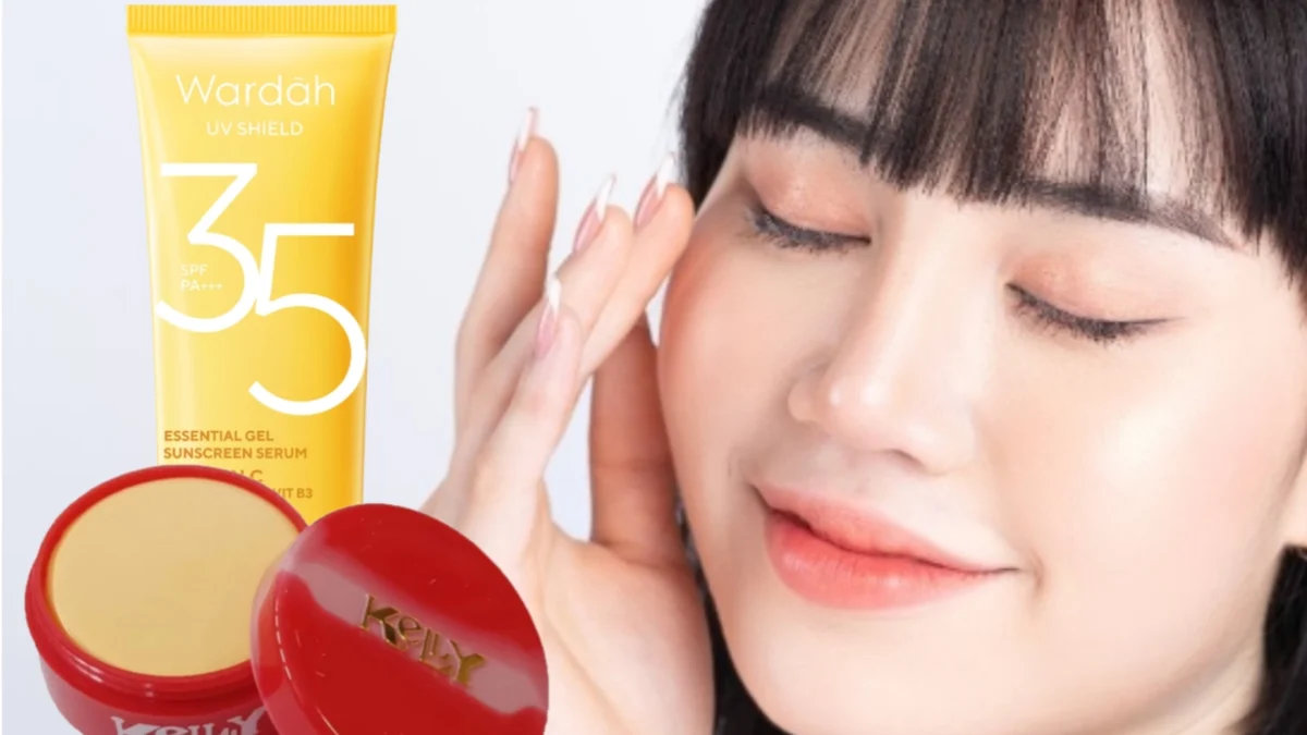 Kombinasi bedak Kelly dan Sunscreen Wardah