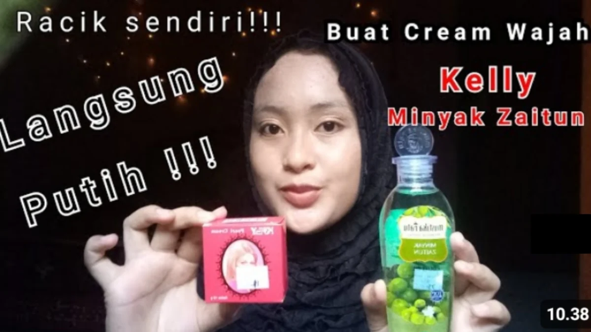 Campuran bedak Kelly dan minyak zaitun