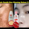 Kombinasi krim Kelly campur air mawar Viva dan baby oil