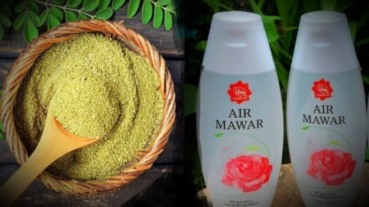 Cara Meracik Air Mawar Viva dan Daun Kelor Agar Wajah Glowing