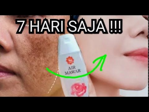 Cara pakai air mawar.