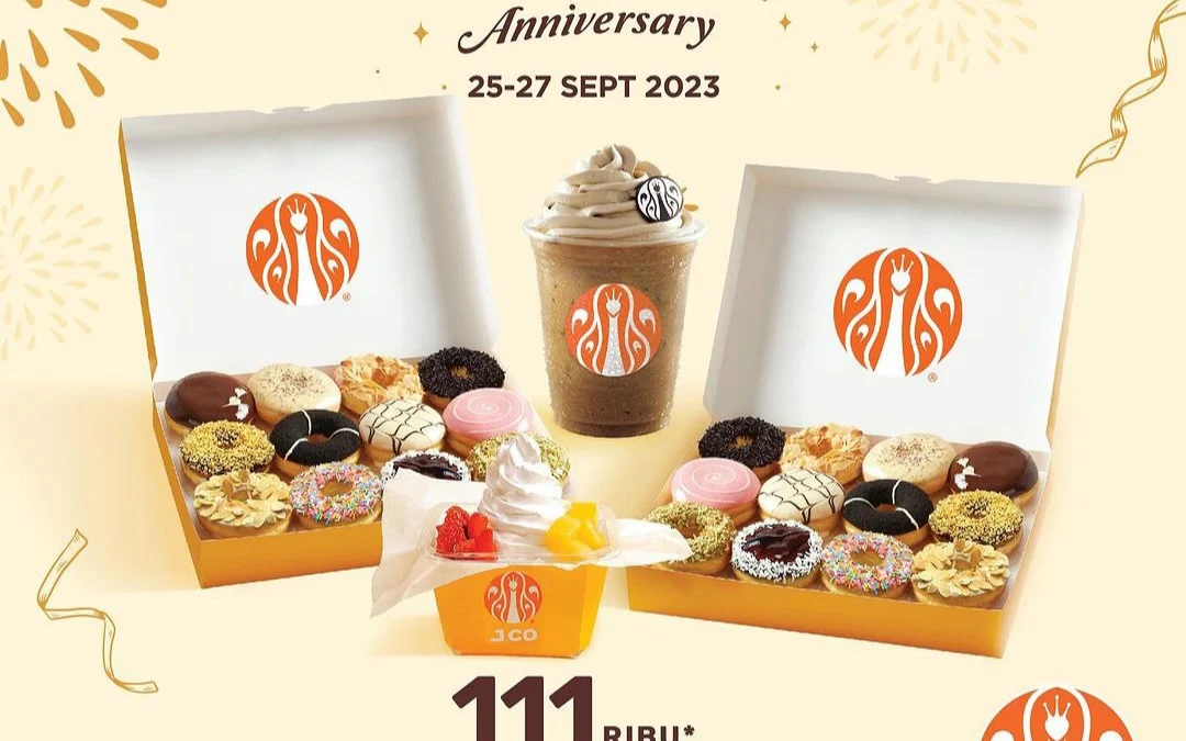 Promo JCO Anniversary ke 17 Tahun, Dapatkan 2 Lusin Donuts, Beverage dan Jcool Couple Harga Murce. Catat Tanggalnya, Jangan sampai Ketinggalan!