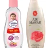 menjadikan wajah putih bersih dan cerah dengan campuran baby oil dan air mawar Viva