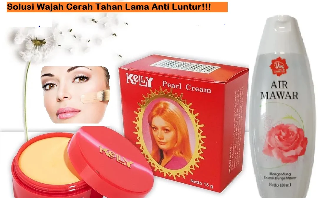 Bedak kelly dan viva air mawar