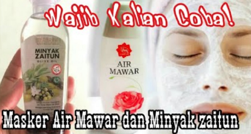 masker air mawar viva dan minyak zaitun