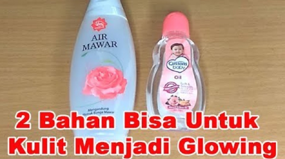 air mawar viva dan baby oil