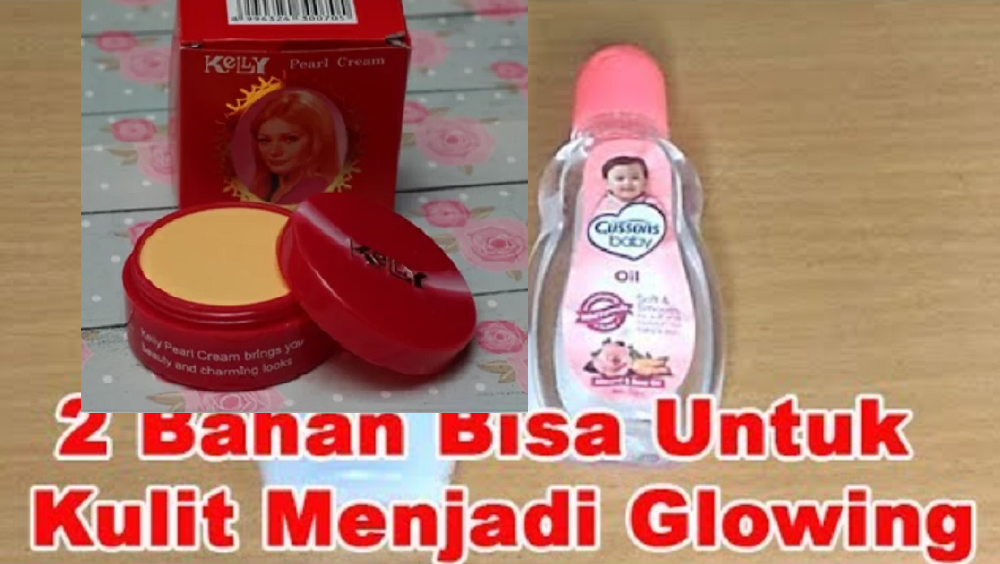 bedak kelly dan baby oil