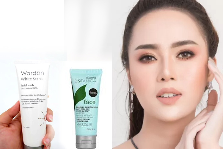 ilustrasi pakai Sabun Wajah Wardah White Secret atau Mineral Botanica putihkan wajah