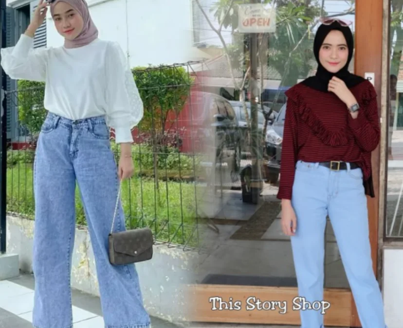 jeans biru cocok dengan baju warna apa