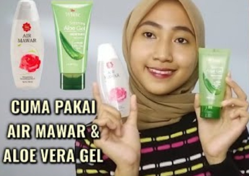 masker air mawar viva dan lidah buaya