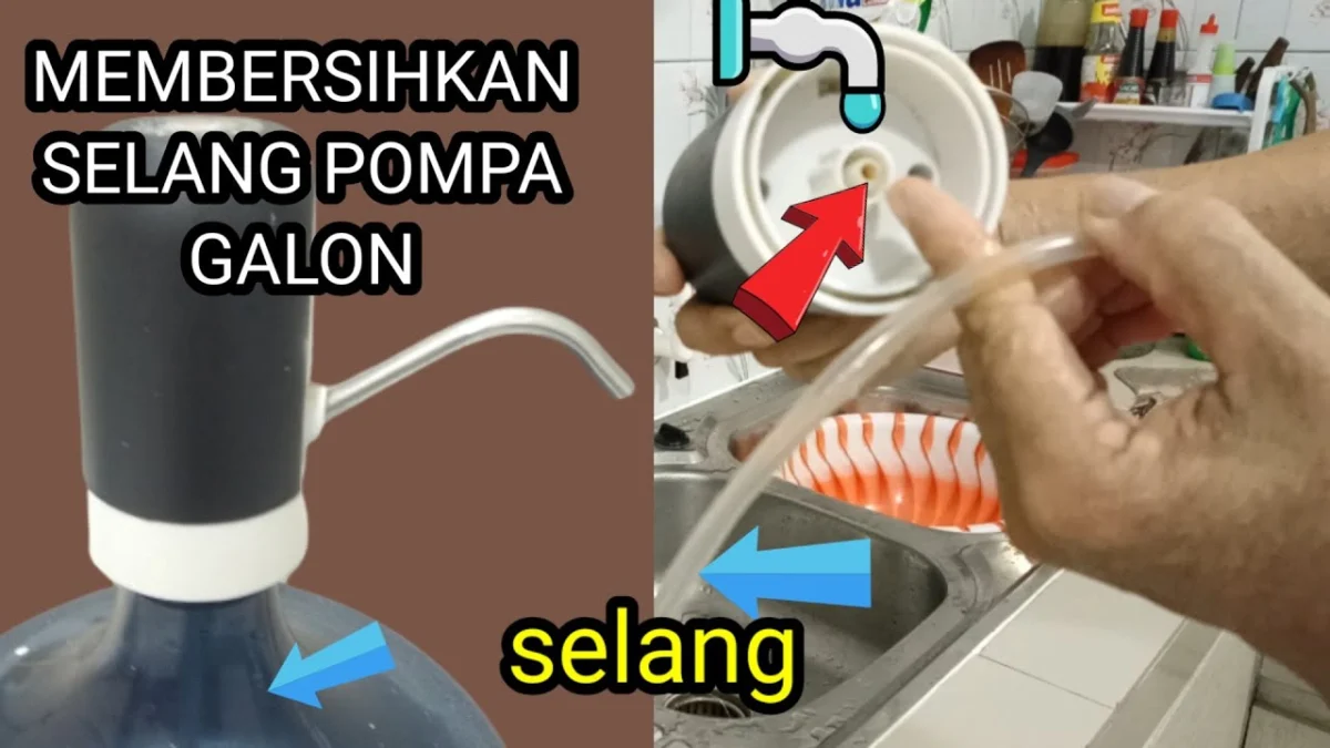 CARA HILANGKAN KOTORAN DI POMPA GALON