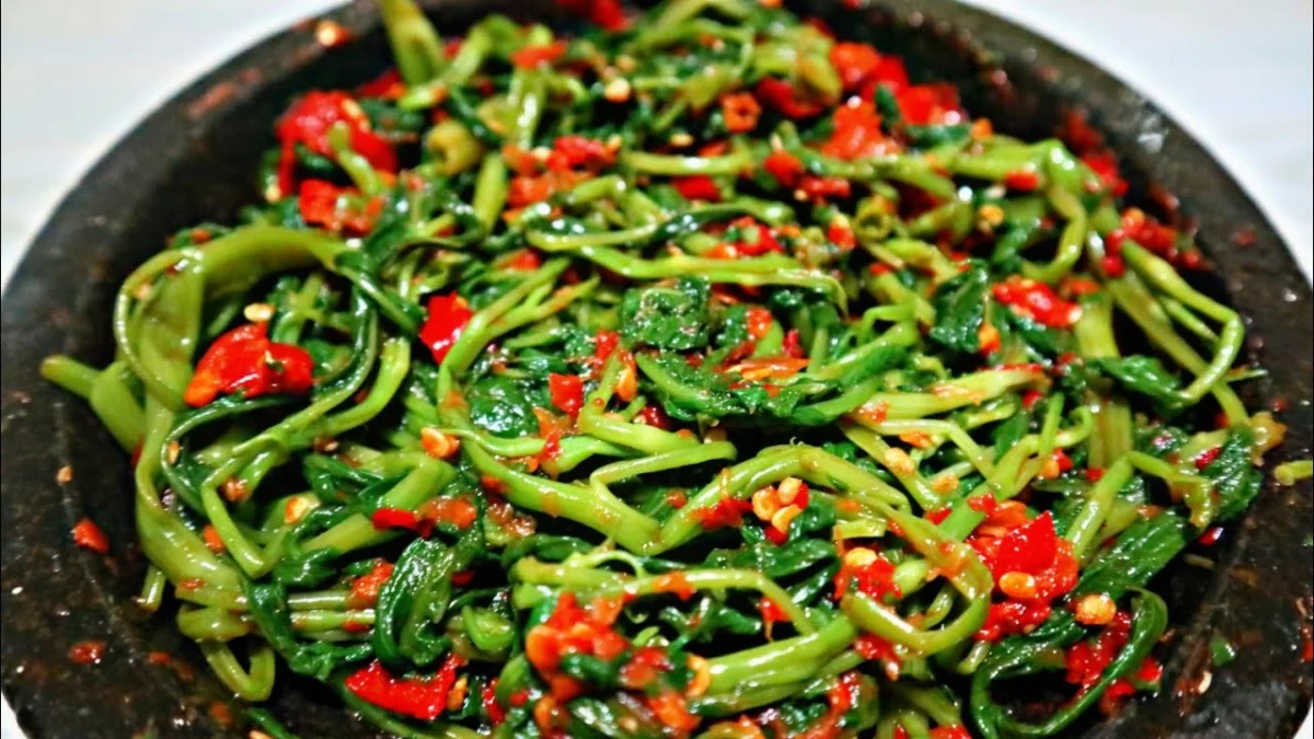 RESEP OLAHAN KANGKUNG SAMBEL BAWANG LALAPAN JAMAN DULU BANGET