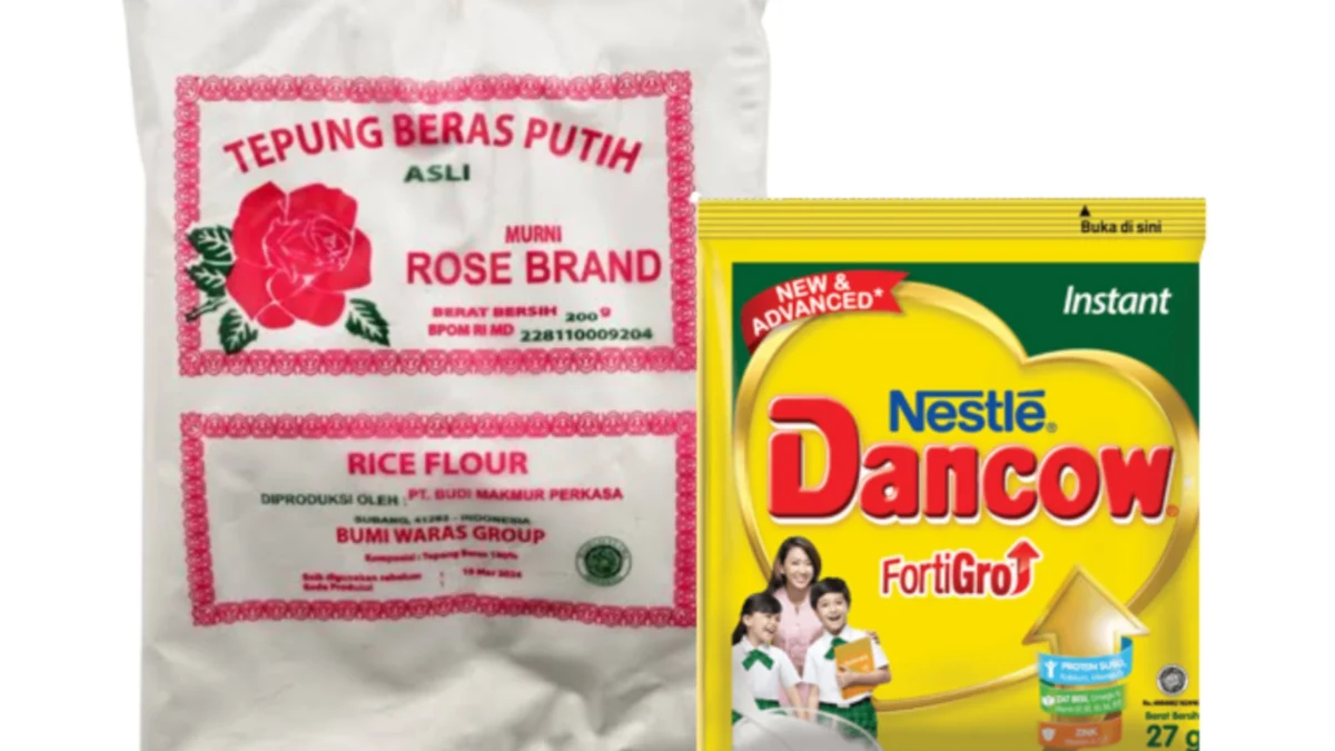 Masker susu Dancow campur tepung beras