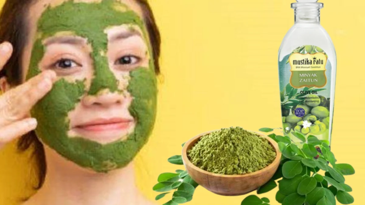 Masker daun kelor dan minyak zaitun