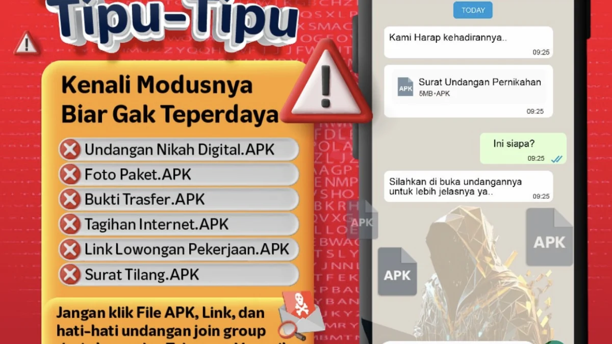 Terlanjur Buka Pesan File APK di Whatsapp? Ini yang Harus Segera Dilakukan!. Marak Penipuan File APK, Ini Himbauan dari Pakar Keamanan Siber