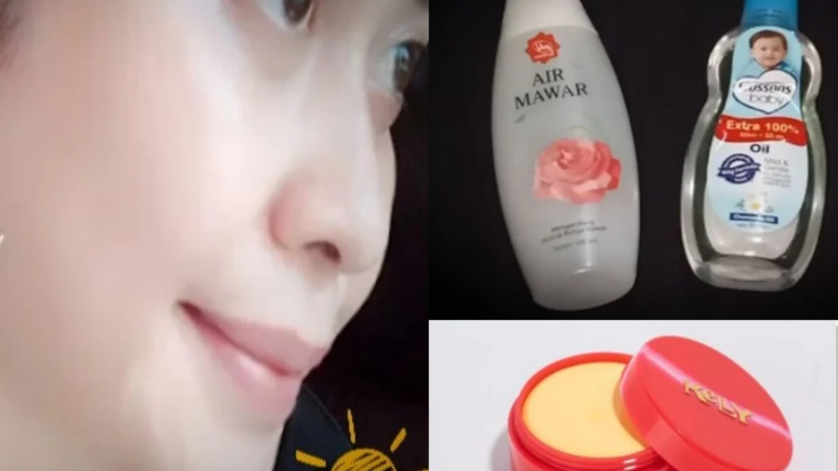 3 Cara Mudah Bikin Krim Pemutih Wajah dari Air Mawar Viva Plus Kelly dan Baby Oil