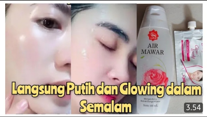 5 Langkah Mudah Memutihkan Kulit Wajah Dengan Air Mawar dan Fair N Lovely