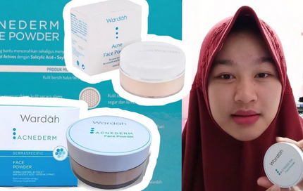 Wardah Acnederm Face Powder menjadi salah satu bedak rekomendasi untuk kulit berjerawat